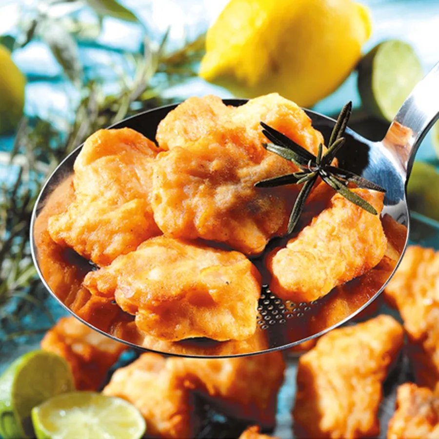 Fisch-Nuggets im Backteig